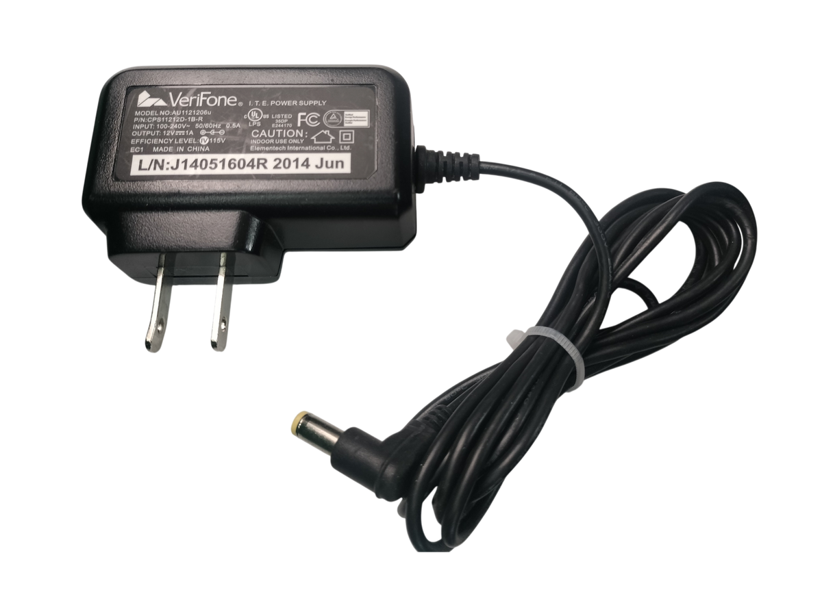 Genuine VeriFone 12V 1A AC/DC Power Supply Adapter CPS11212D-1B-R AU1121206u OEM