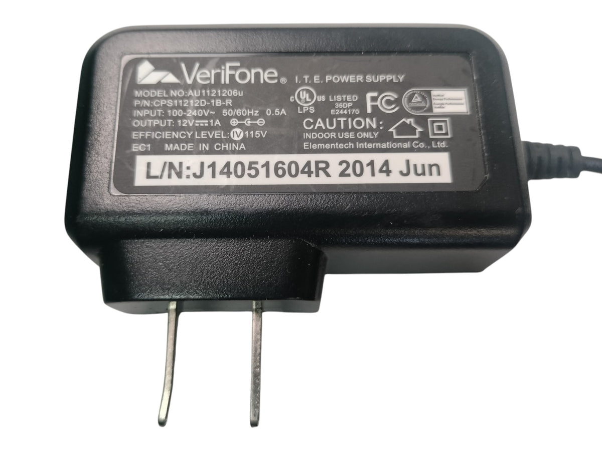 Genuine VeriFone 12V 1A AC/DC Power Supply Adapter CPS11212D-1B-R AU1121206u OEM