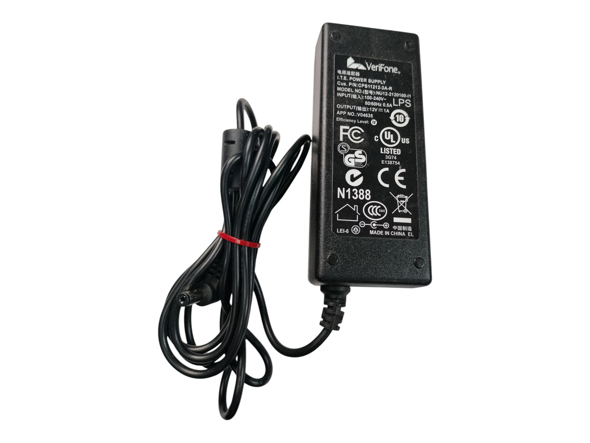 Genuine VeriFone 12V 1A Power Supply Brick CPS11212-3A-R NU12-2120100-I1