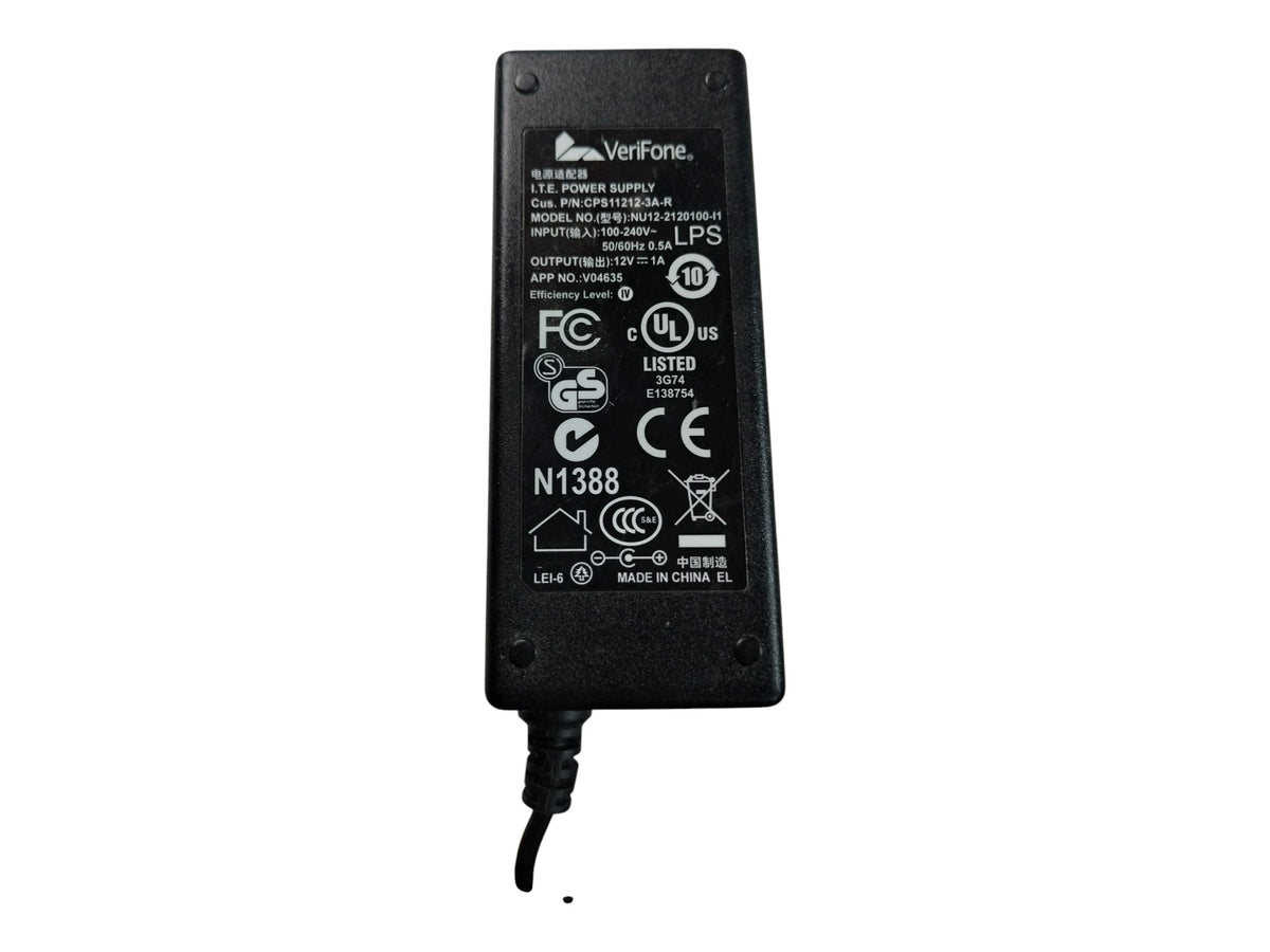 Genuine VeriFone 12V 1A Power Supply Brick CPS11212-3A-R NU12-2120100-I1