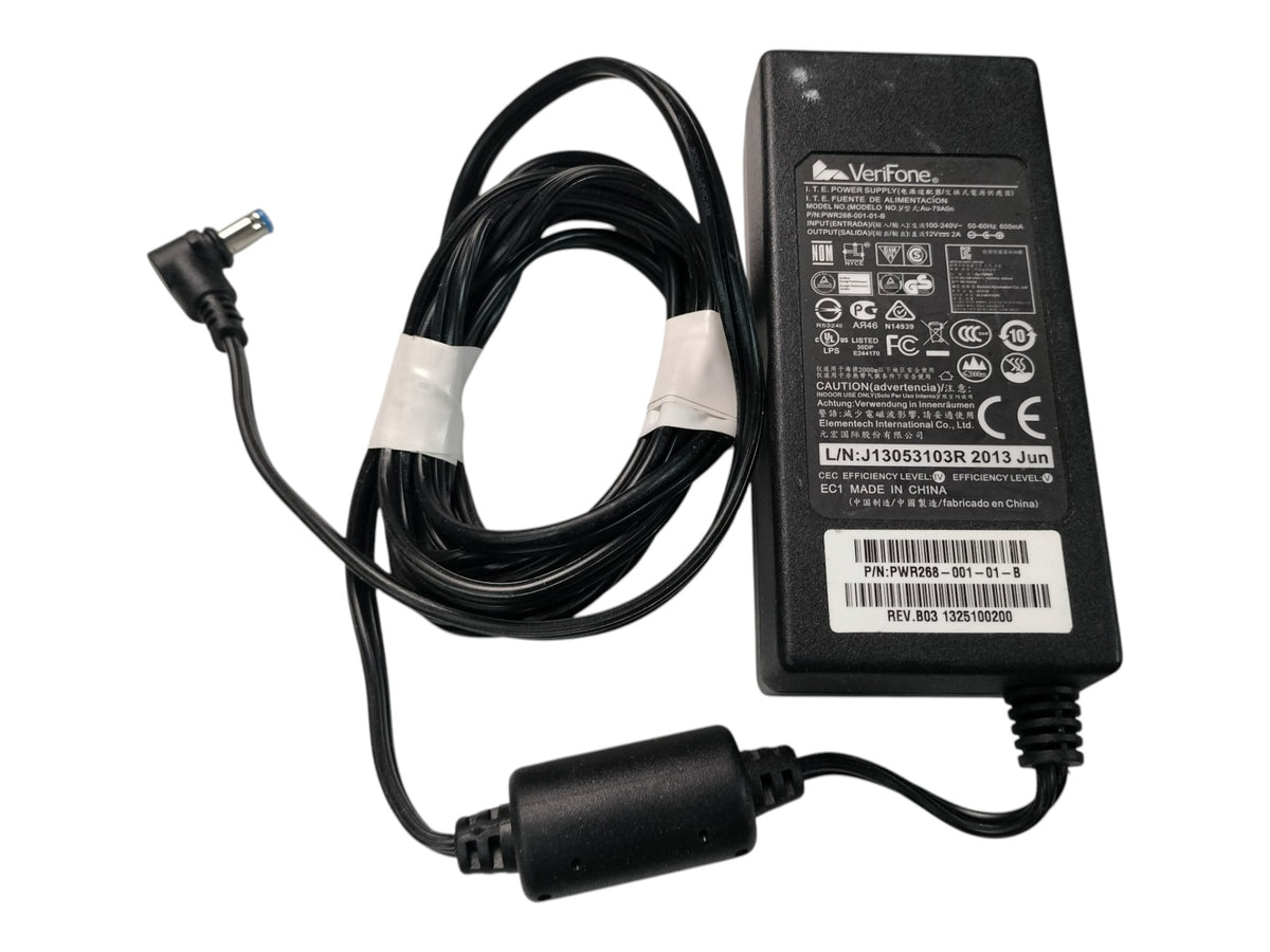 Genuine VeriFone 12V 2A Power Supply Brick PWR268-001-01-B Au-79A0n MX915 VX680