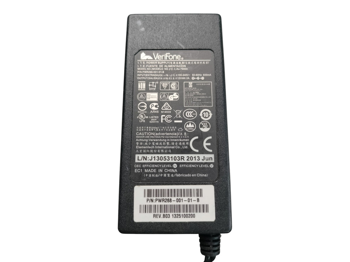 Genuine VeriFone 12V 2A Power Supply Brick PWR268-001-01-B Au-79A0n MX915 VX680