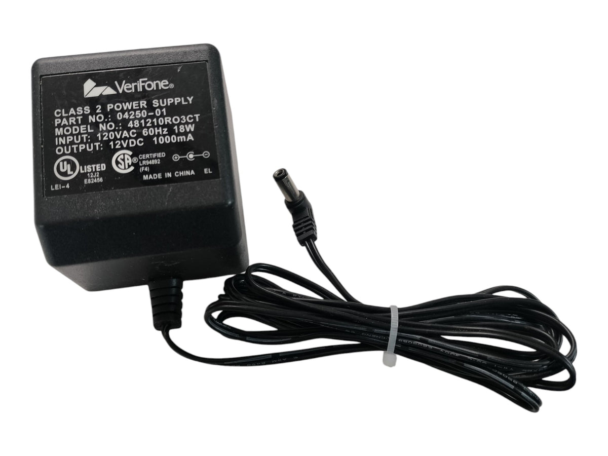 Genuine VeriFone 12V 1A 1000mA Class 2 Power Supply Adapter 04250-01 481210RO3CT