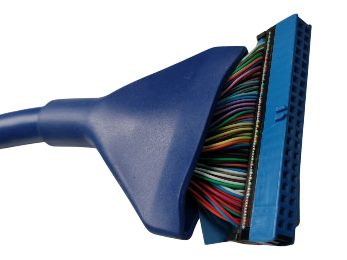 Round IDE PATA Cable 40-Pin 80-Wire ATA100/133 Dual Drive Master/Slave Blue 24"