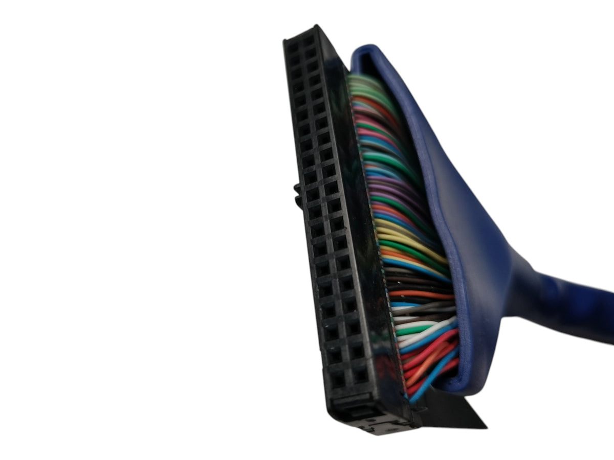 Round IDE PATA Cable 40-Pin 80-Wire ATA100/133 Dual Drive Master/Slave Blue 24"
