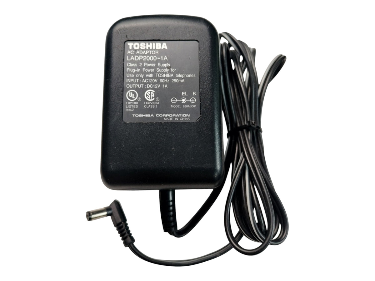 Genuine Toshiba LADP2000-1A 12V 1A Telephone AC Power Adapter 830AS001 Strata