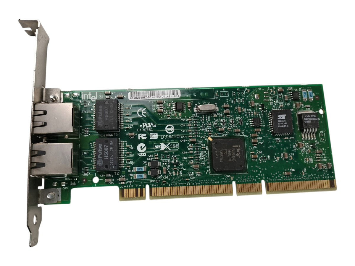 Genuine Intel PRO/1000 MT Dual Port Gigabit PCI/PCI-X Server NIC PWLA8492MT RJ45
