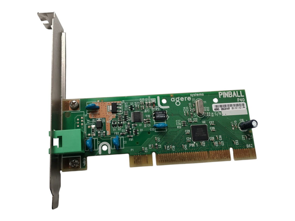 HP Agere Systems Pinball P40 56K V.92 PCI Fax Dial-Up Modem Card 5188-2898 RJ11