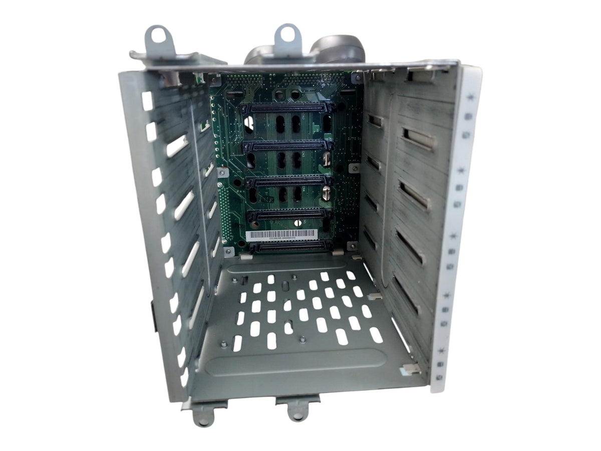 5-Bay 80-Pin SCA SCSI Hot-Swap Hard Drive Cage Backplane + 5 Trays & Fan 5-in-3