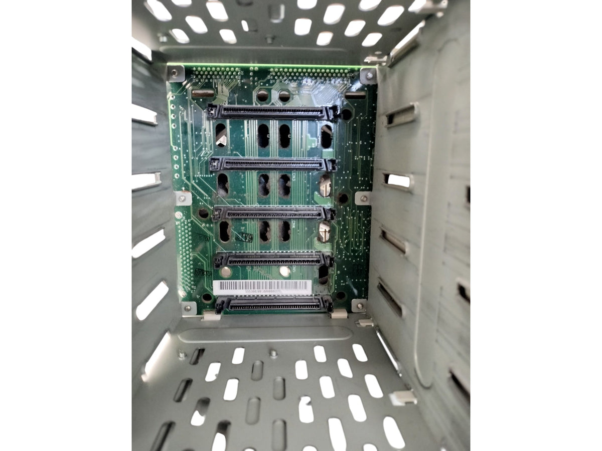5-Bay 80-Pin SCA SCSI Hot-Swap Hard Drive Cage Backplane + 5 Trays & Fan 5-in-3