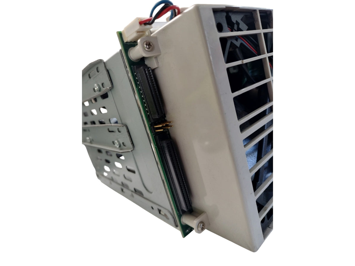 5-Bay 80-Pin SCA SCSI Hot-Swap Hard Drive Cage Backplane + 5 Trays & Fan 5-in-3