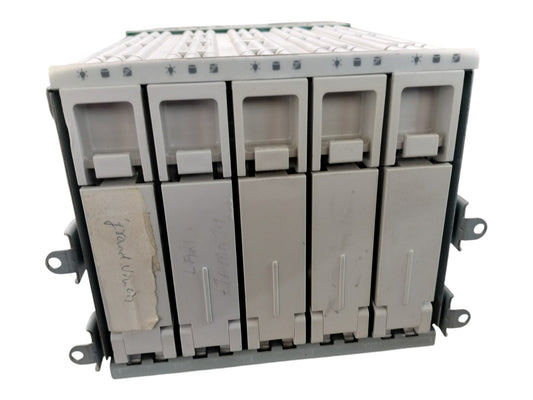 5-Bay 80-Pin SCA SCSI Hot-Swap Hard Drive Cage Backplane + 5 Trays & Fan 5-in-3