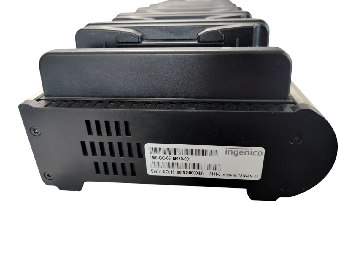 Ingenico IMS-GC-6B-M070-001 6-Bay Multi Charger Dock Moby 70 M70 POS + Power PSU