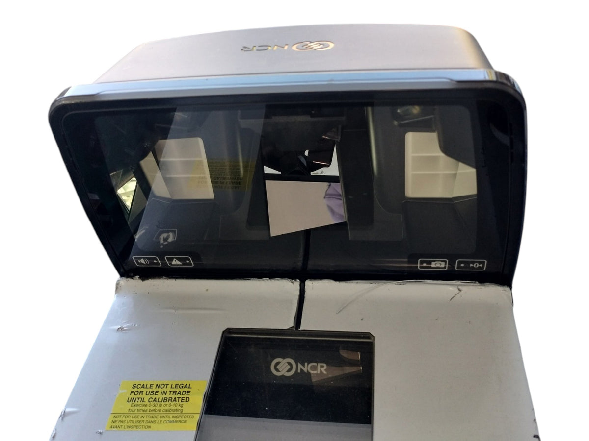NCR RealScan 7879 7879-5000 Long 20" Bi-Optic 2D POS Scanner & 30lb Scale + PSU