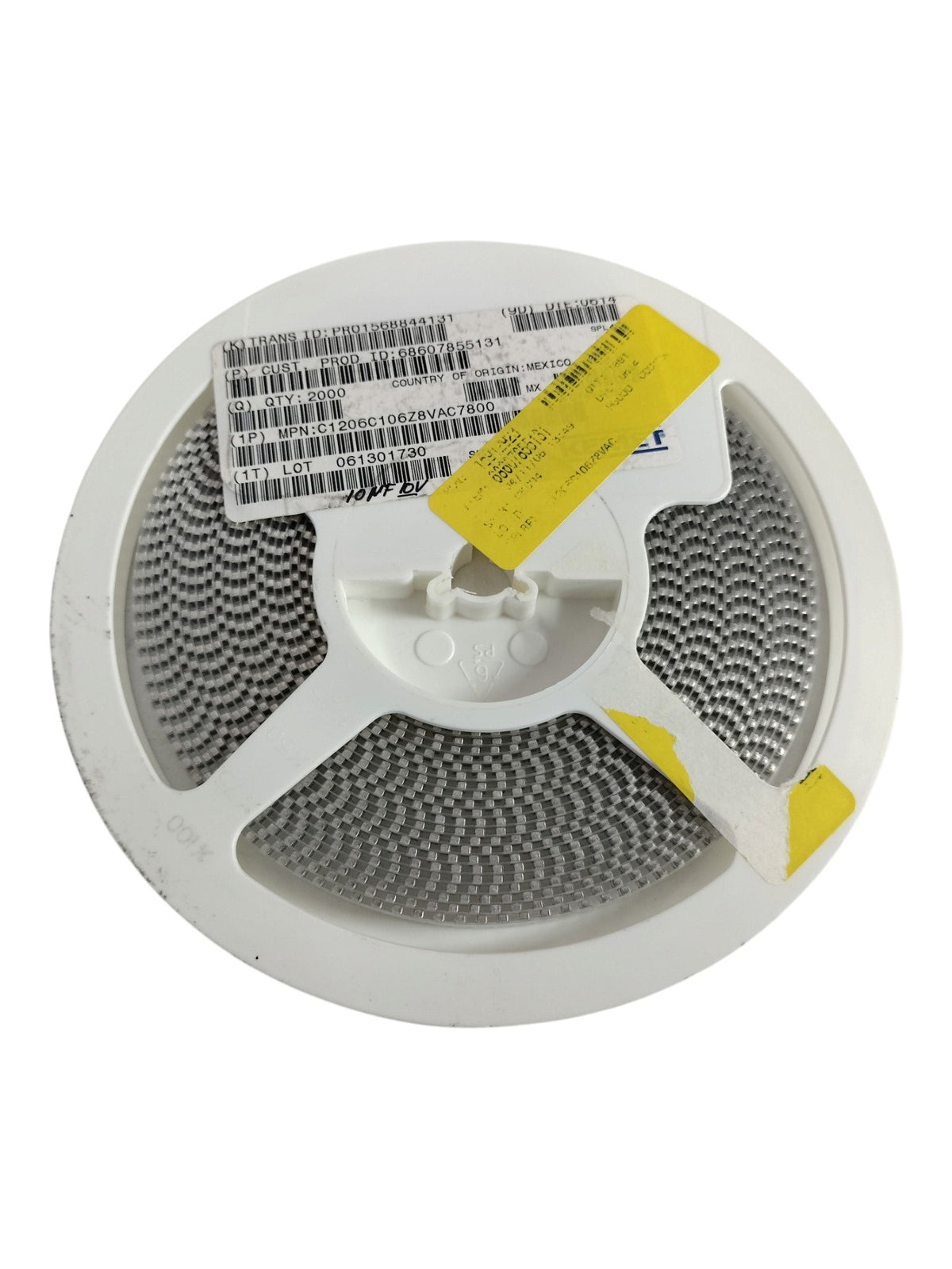 Reel of ~1880 KEMET C1206C106Z8VAC7800 10uF 10V 1206 SMD Ceramic Capacitors MLCC