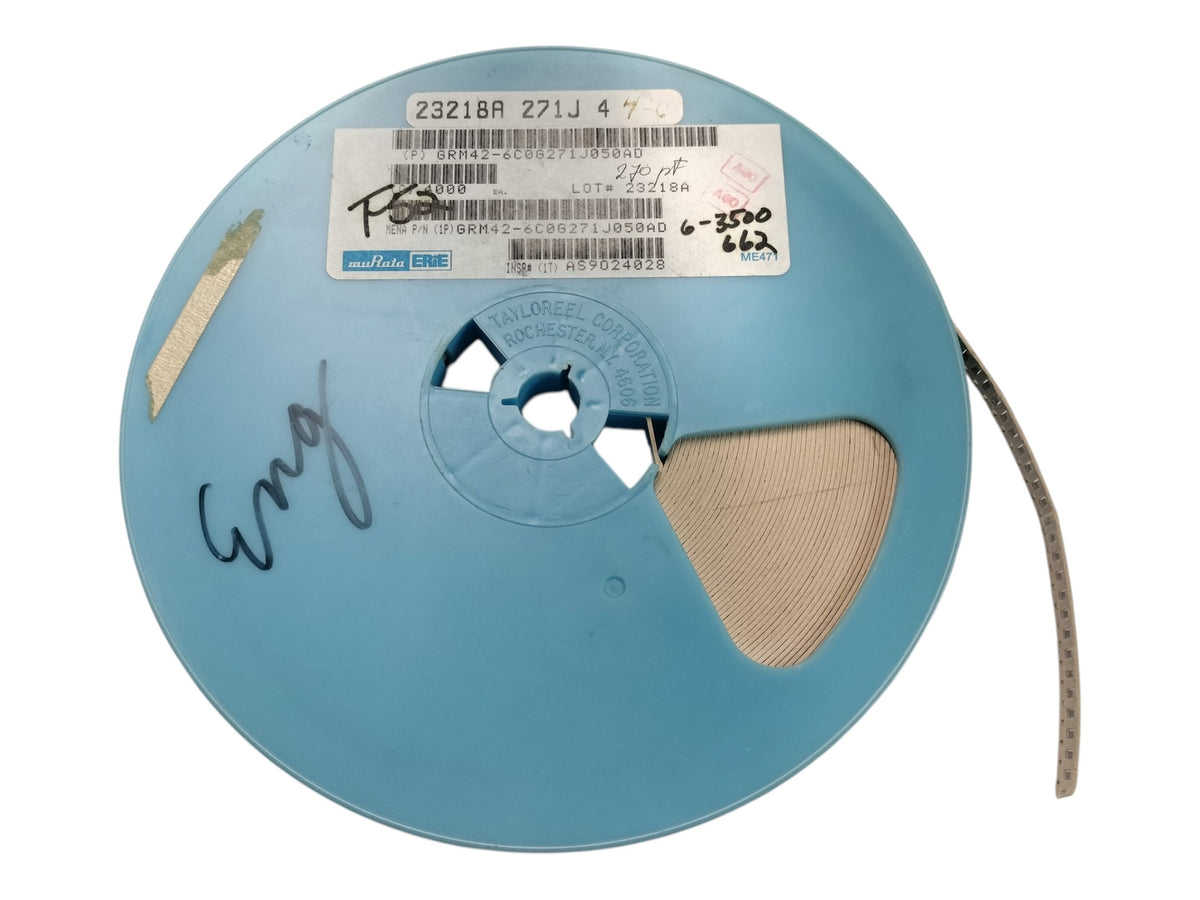 Reel Murata GRM42-6C0G271J050AD 270pF 50V 5% C0G NP0 1206 SMD Ceramic Capacitors