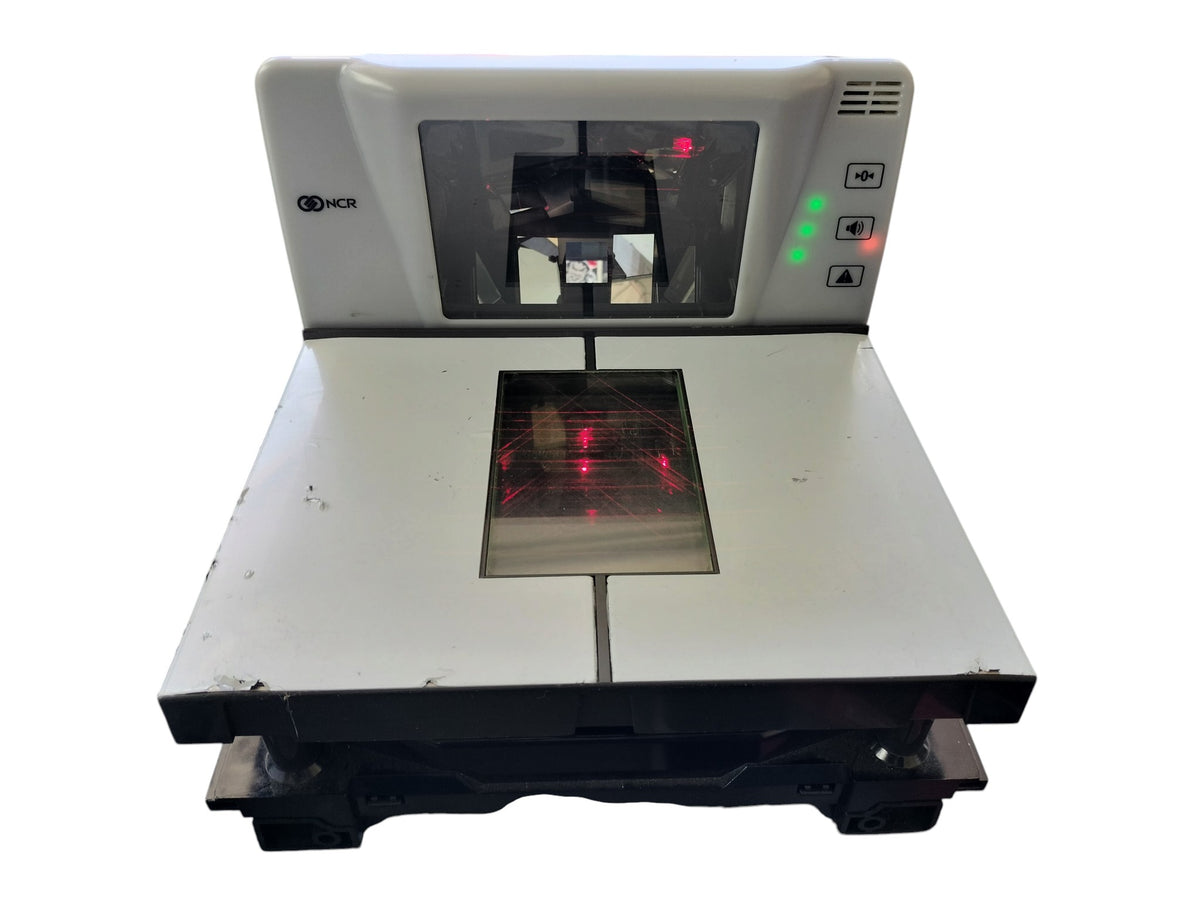 NCR RealScan 74 7874-3003 Bi-Optic POS Barcode Scanner 11.5" Tested 2019 w/ PSU