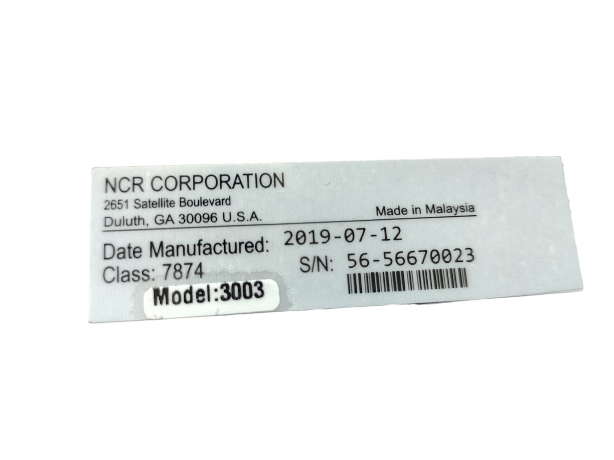 NCR RealScan 74 7874-3003 Bi-Optic POS Barcode Scanner 11.5" Tested 2019 w/ PSU
