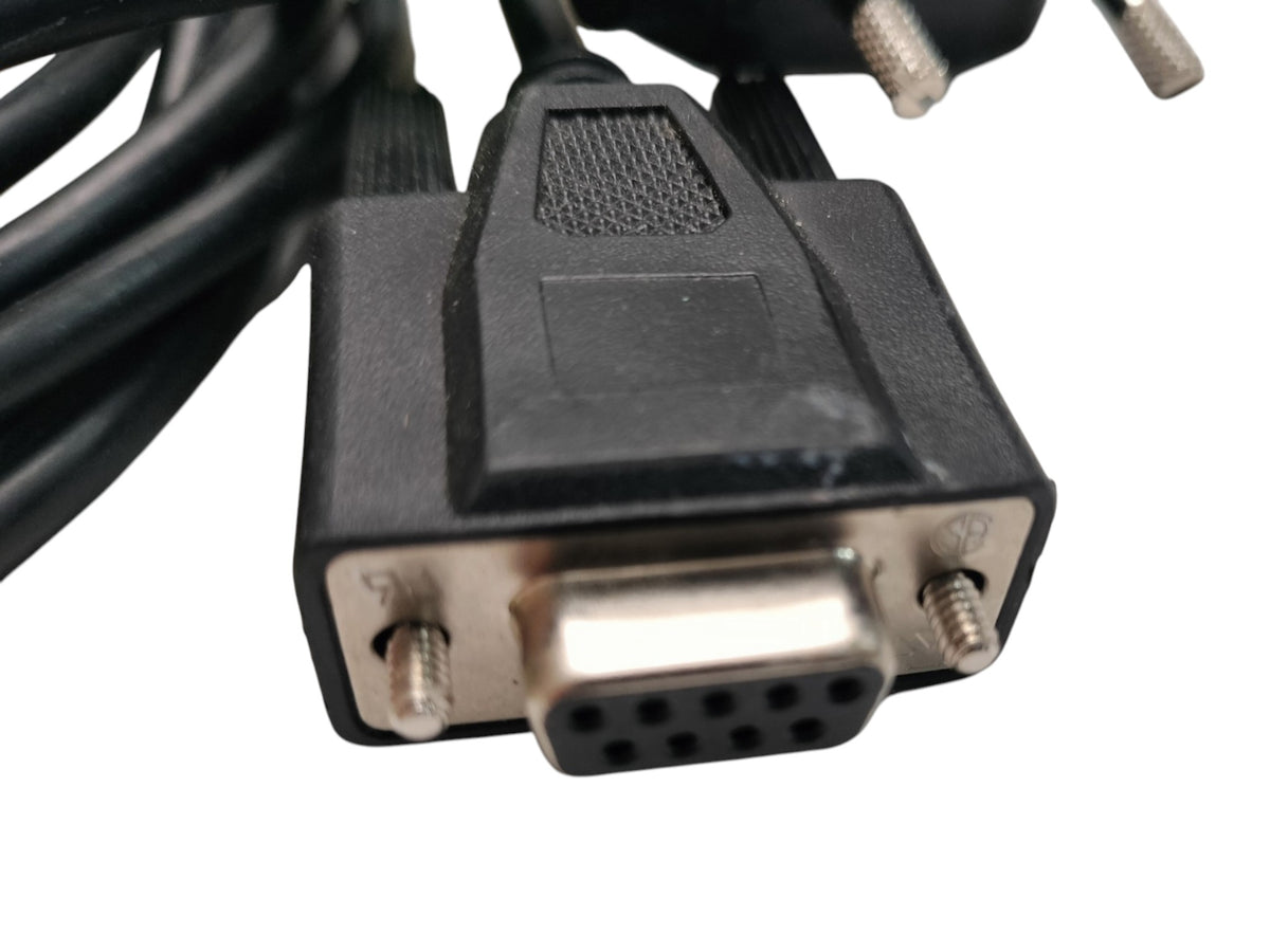 Genuine NCR 497-0452917 Sankyo Card Dsp RS232 Serial Cable DB9F Angled Kiosk ATM
