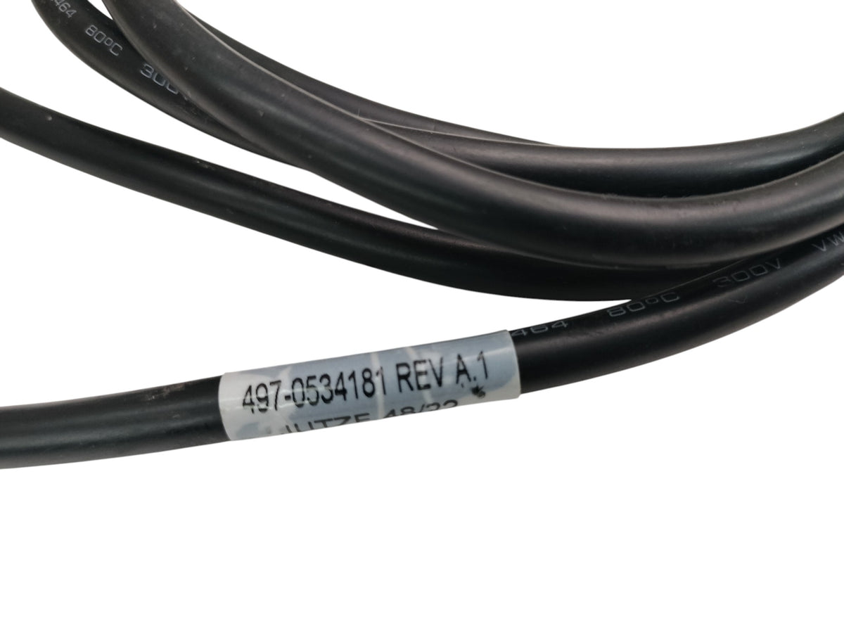 Genuine NCR 497-0534181 Rev A.1 POS Kiosk DC Power Cable 4-Pin DIN to 2-Pin OEM