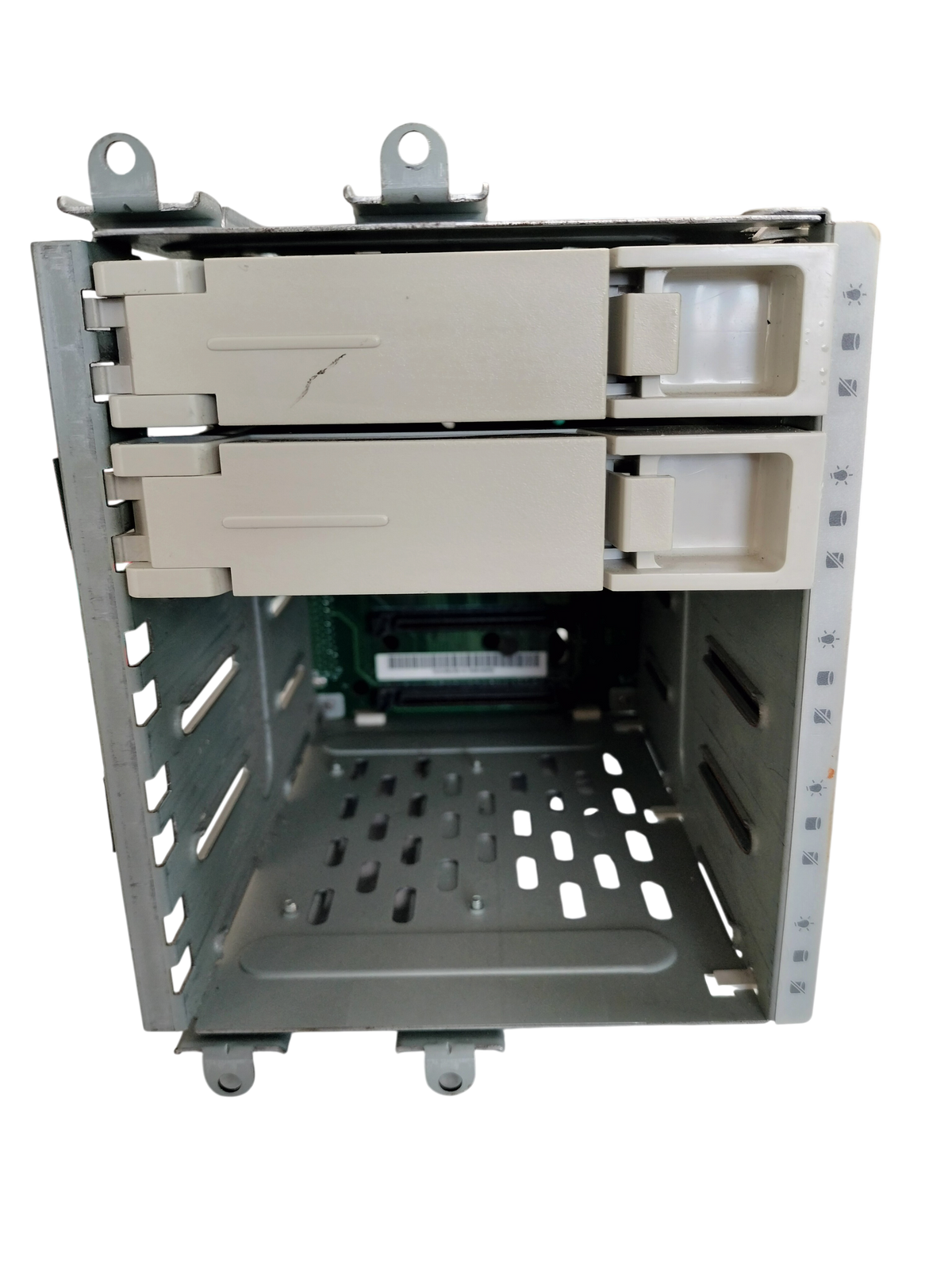 5-Bay 80-Pin SCA SCSI Hot-Swap Hard Drive Cage Backplane + 5 Trays & Fan 5-in-3