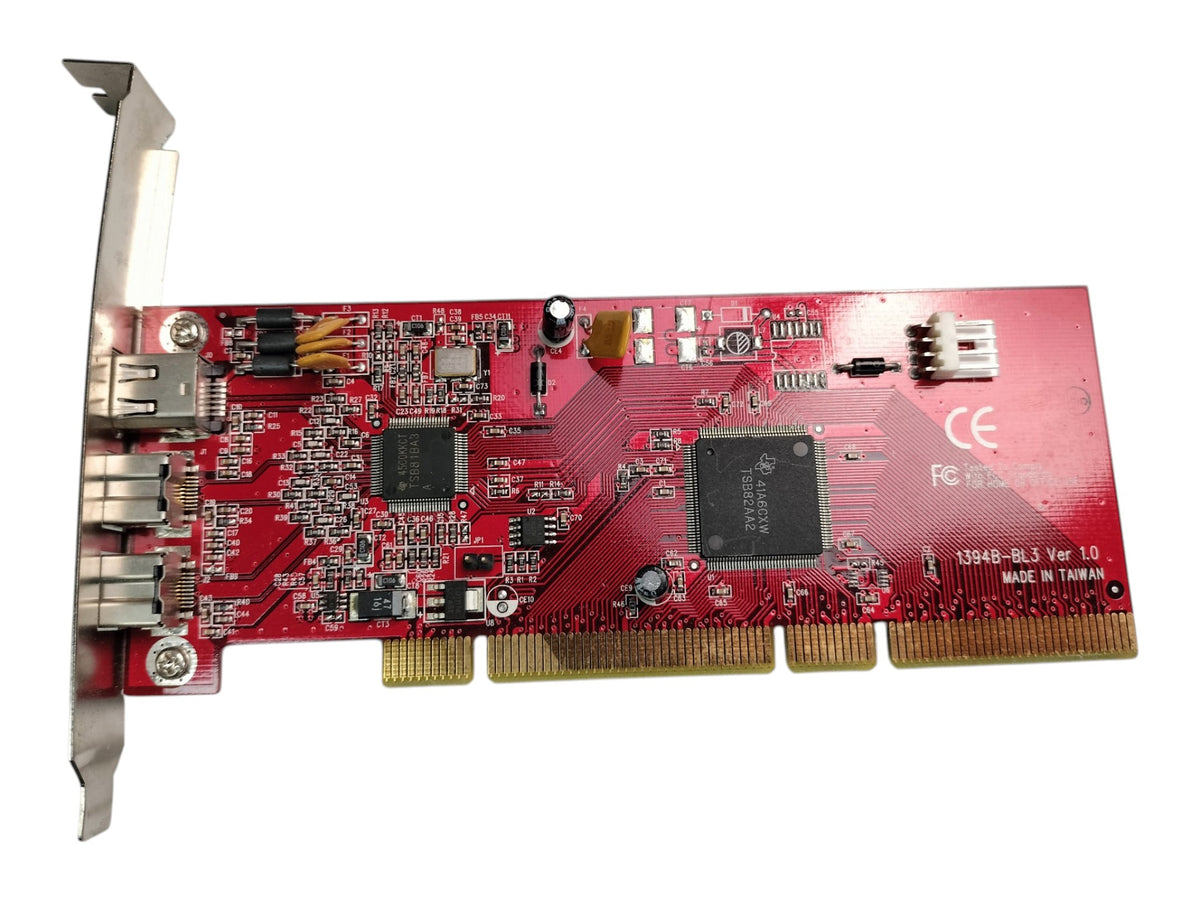 TI TSB82AA2 FireWire 800 400 PCI Card 1394B-BL3 Ver 1.0 9-Pin 6-Pin + Power Cord