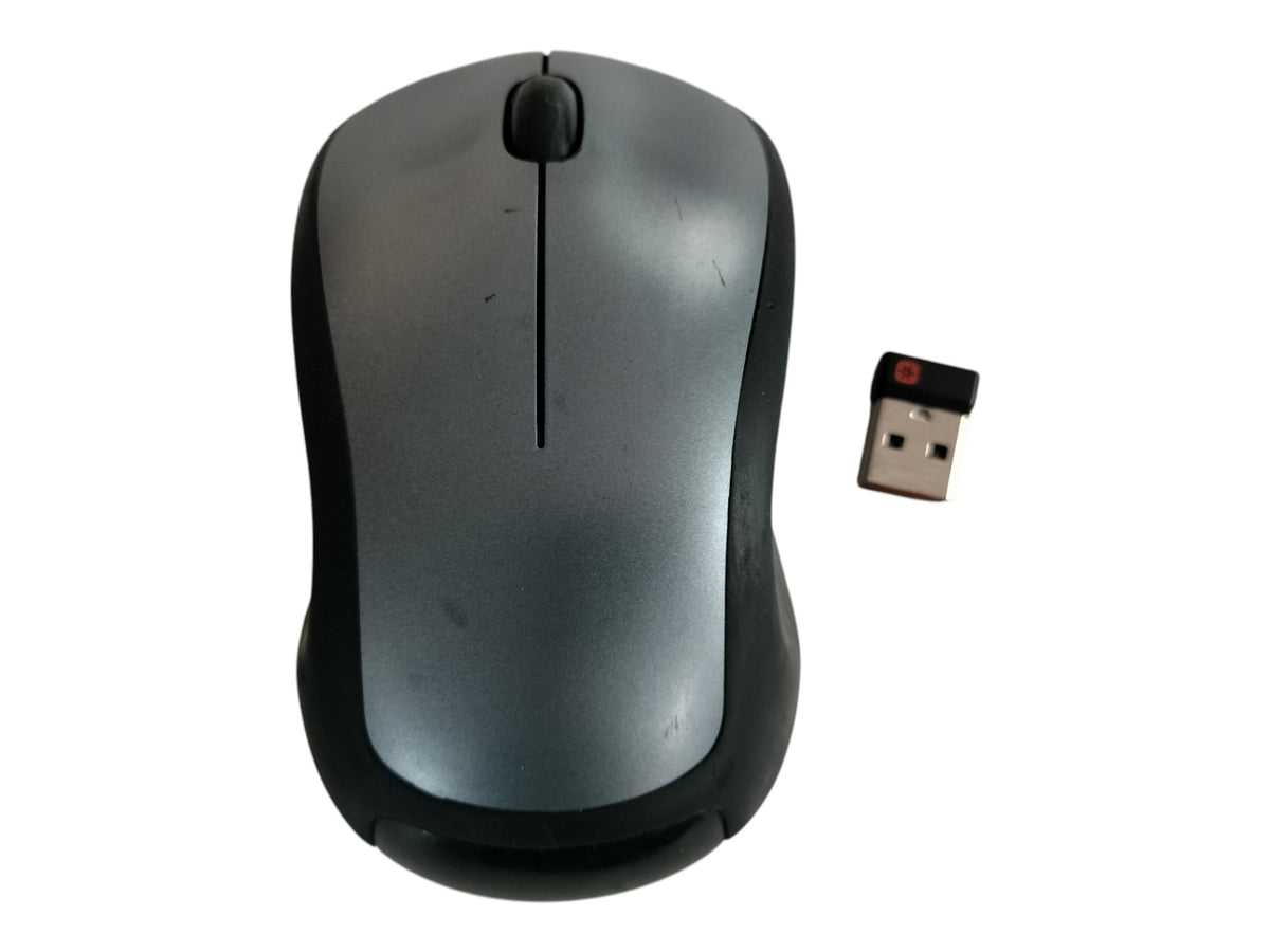 Lot of 2 Logitech M310 Wireless Optical Mouse Silver/Black + Unifying Receivers