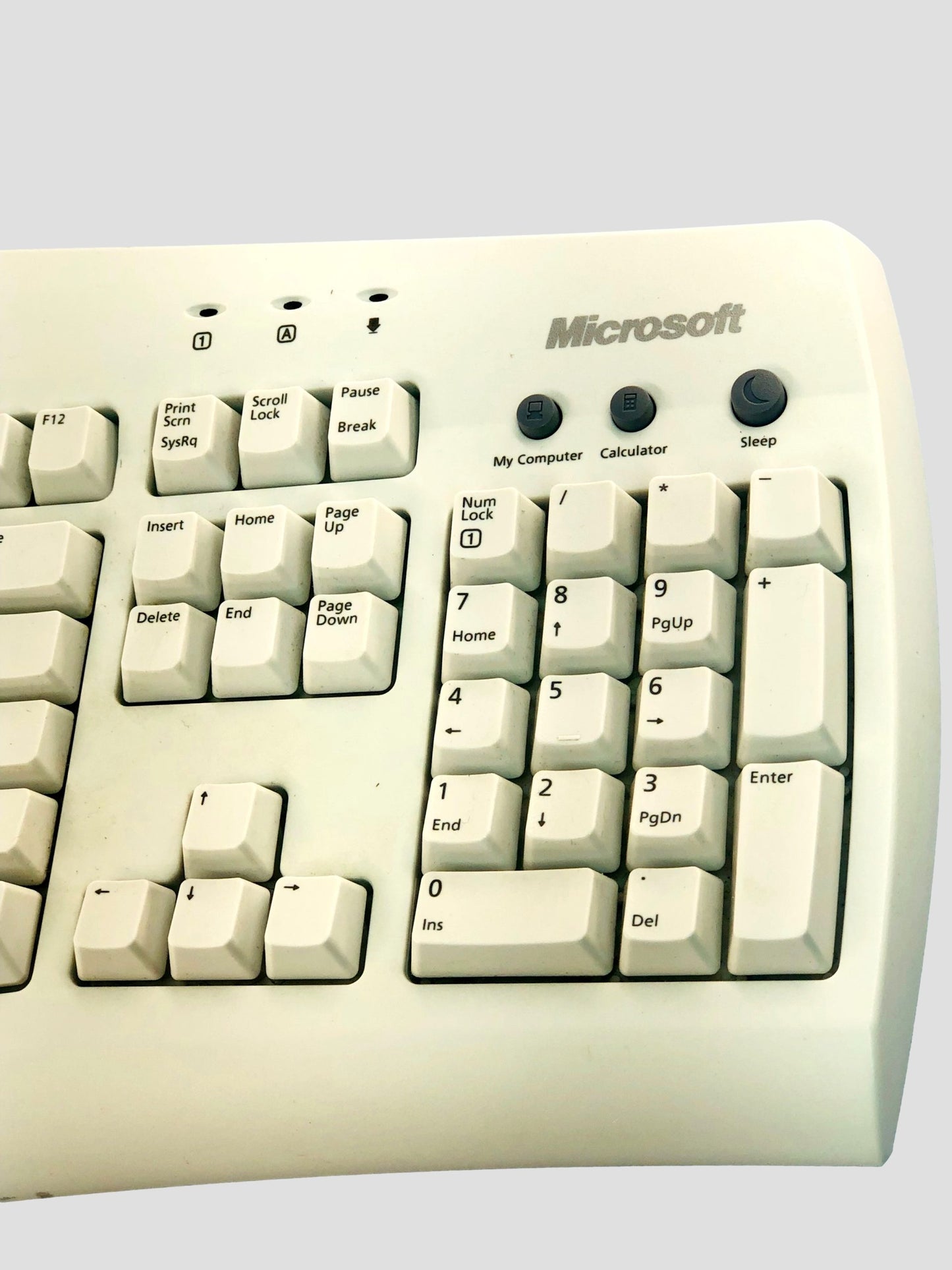 Vintage Microsoft Internet Keyboard PS/2 RT9443  X09-71487