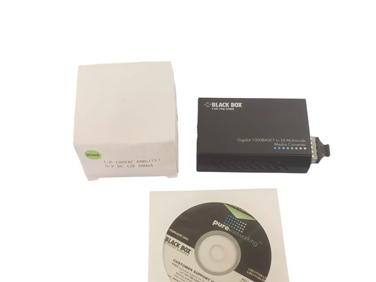 BLACK BOX Pure Networking Media Converter 10BASE-T ThinNet LGC1713A-SX