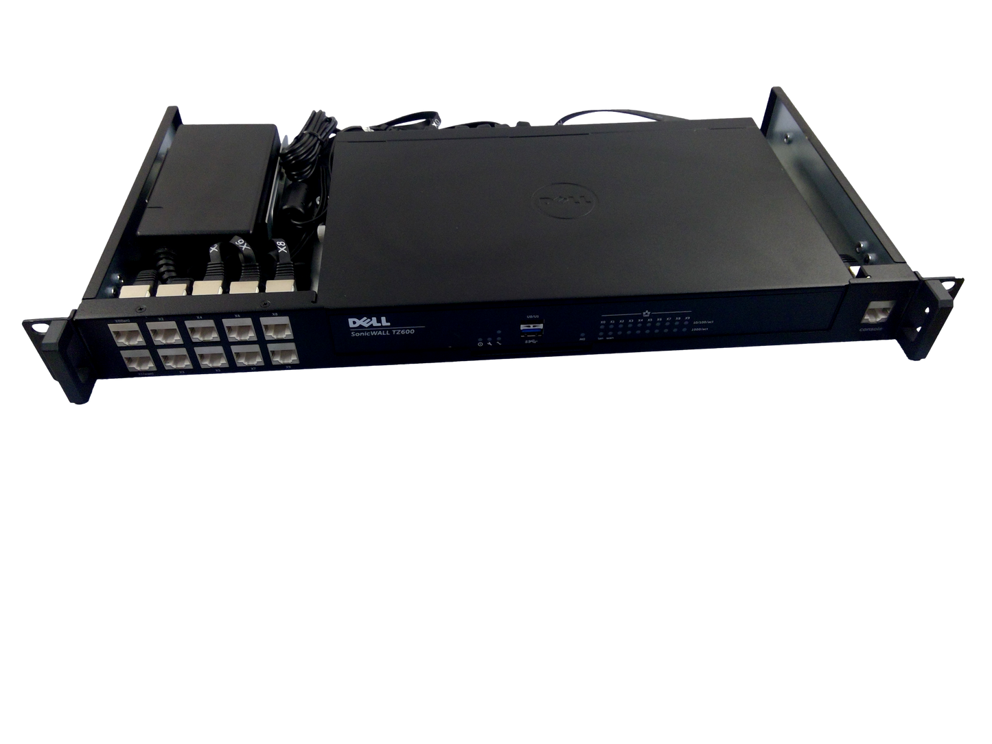 DELL SONICWALL TZ-600 8-Port FIREWALL W/Rack Mount And Cords