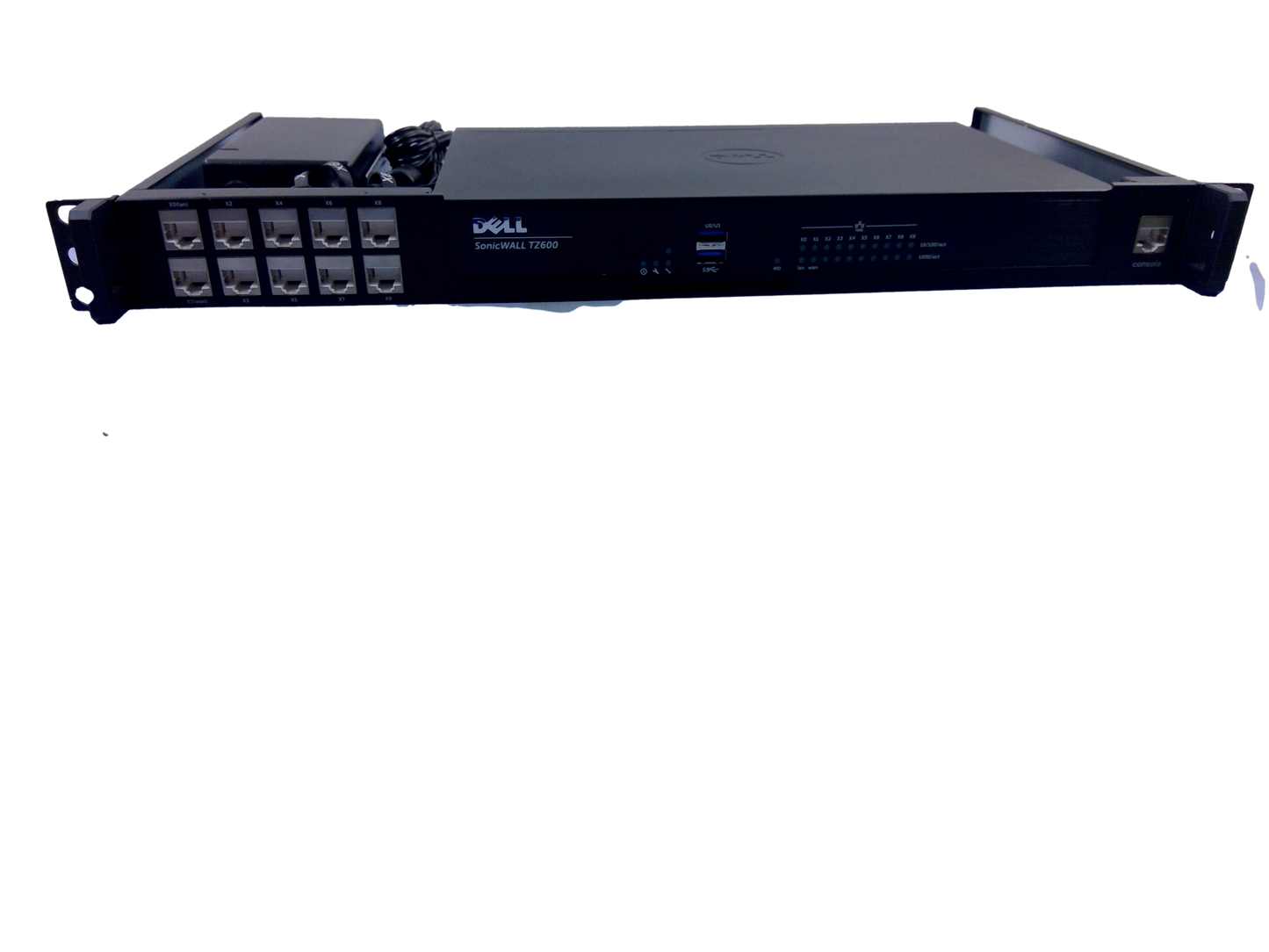 DELL SONICWALL TZ-600 8-Port FIREWALL W/Rack Mount And Cords