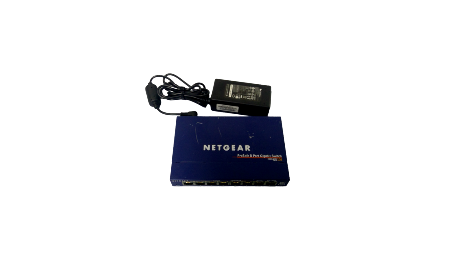 NetGear (GS108 V2) 8-Ports GIGABIT SWITCH