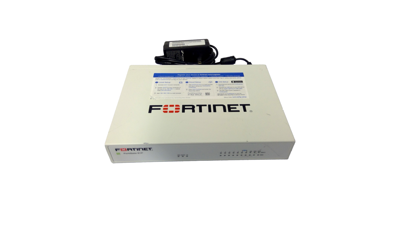Fortinet Fortiwifi 60D FG-60D Security Appliance Firewall / VPN w/ AC Adapter