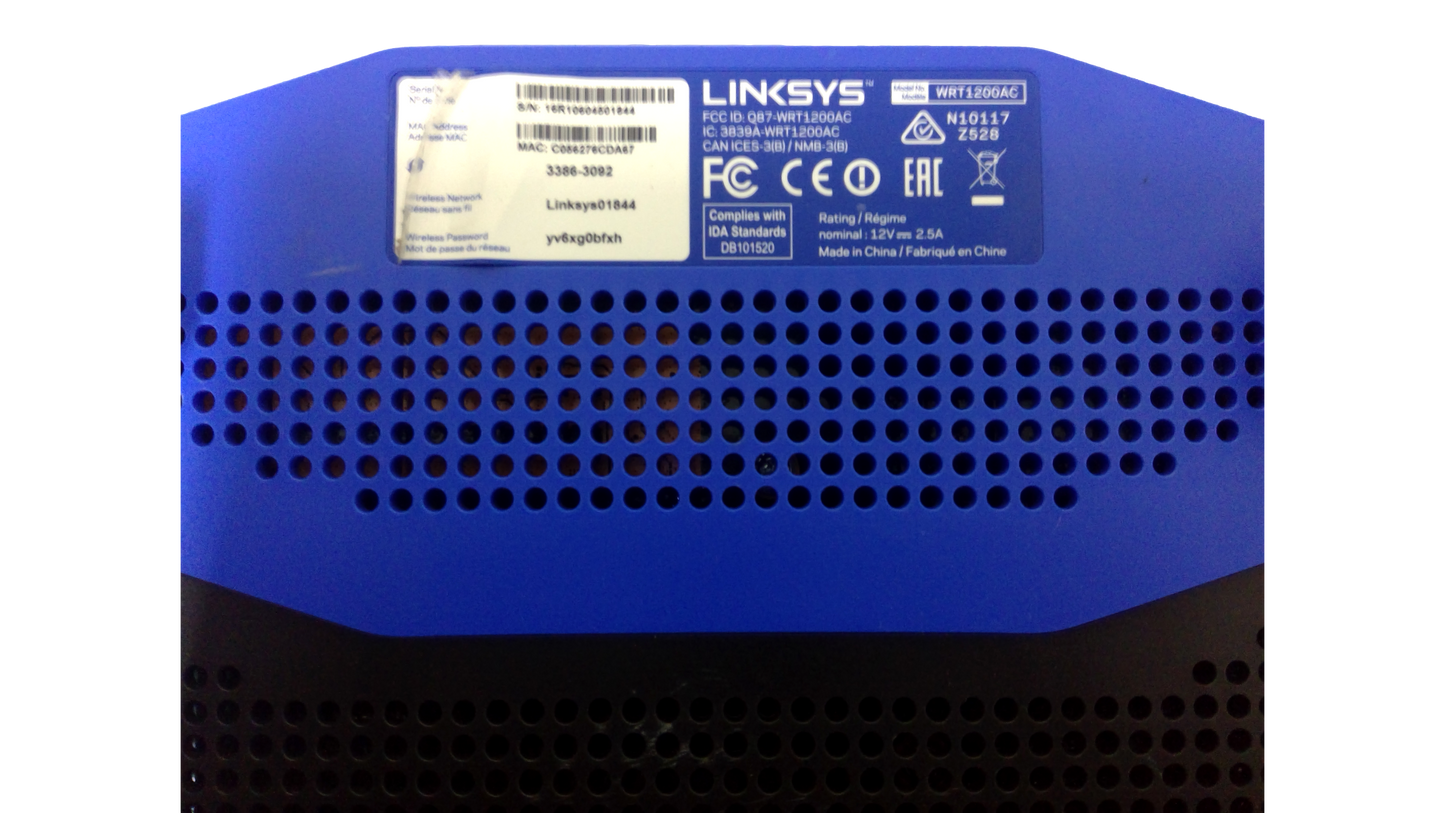 Linksys WRT1200AC Dual-Band/Wi-Fi Wireless Router W/ Gigabit USB 3.0 Ports- eSATA
