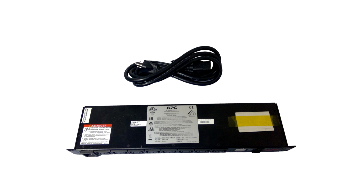 APC AP7921B Switched, 1U, 16A, 208/230V, (8)C13 Rack PDU