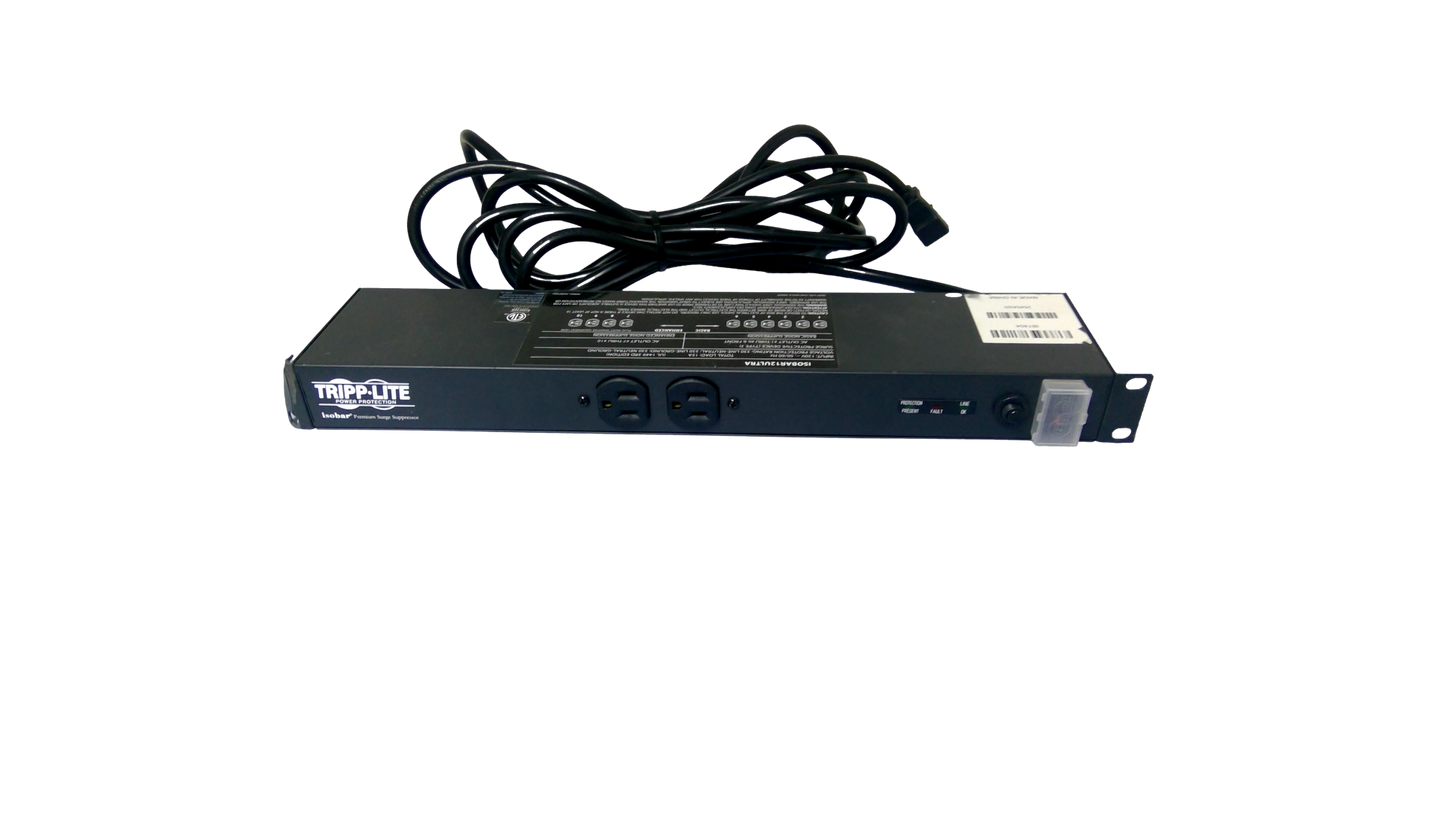 Tripp Lite Isobar12Ultra Rackmount Power Strip (IB7404) BENT RACKMOUNT