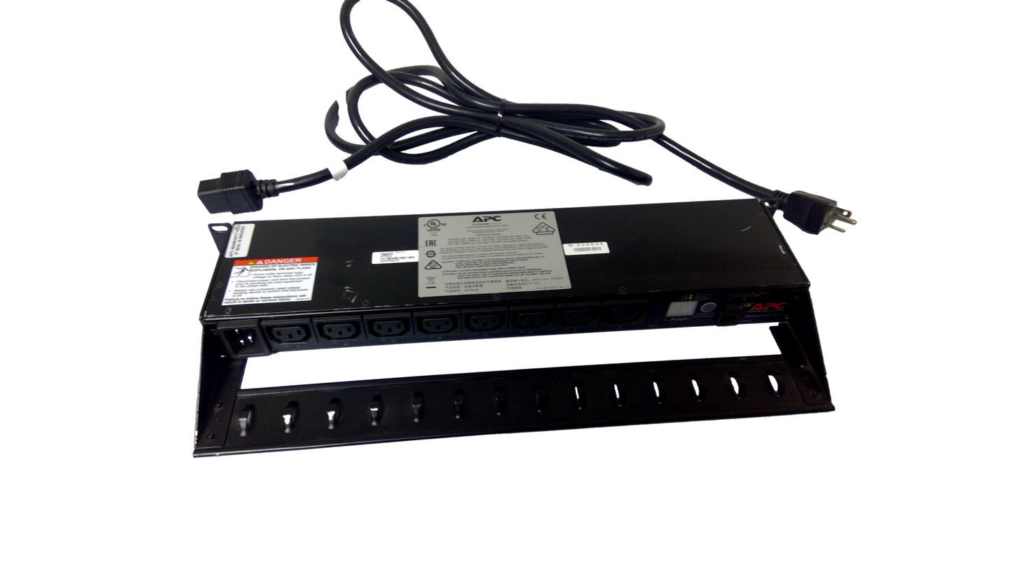 APC AP7921B 1U 15A Metered Rack PDU Power Distribution Unit 8 Outlets-5A1824E03478