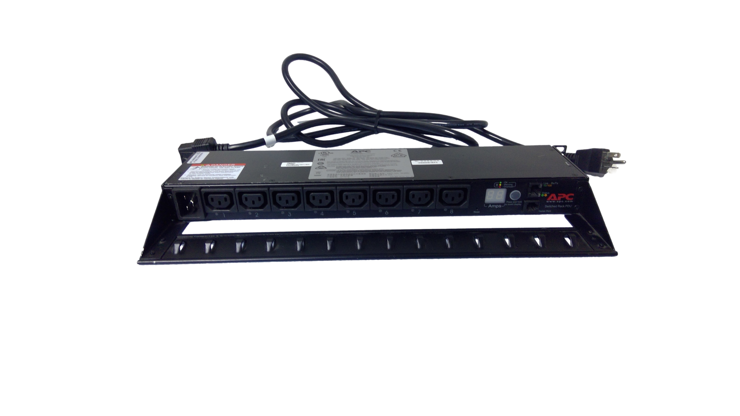APC AP7921B 1U 15A Metered Rack PDU Power Distribution Unit 8 Outlets-5A1824E03478