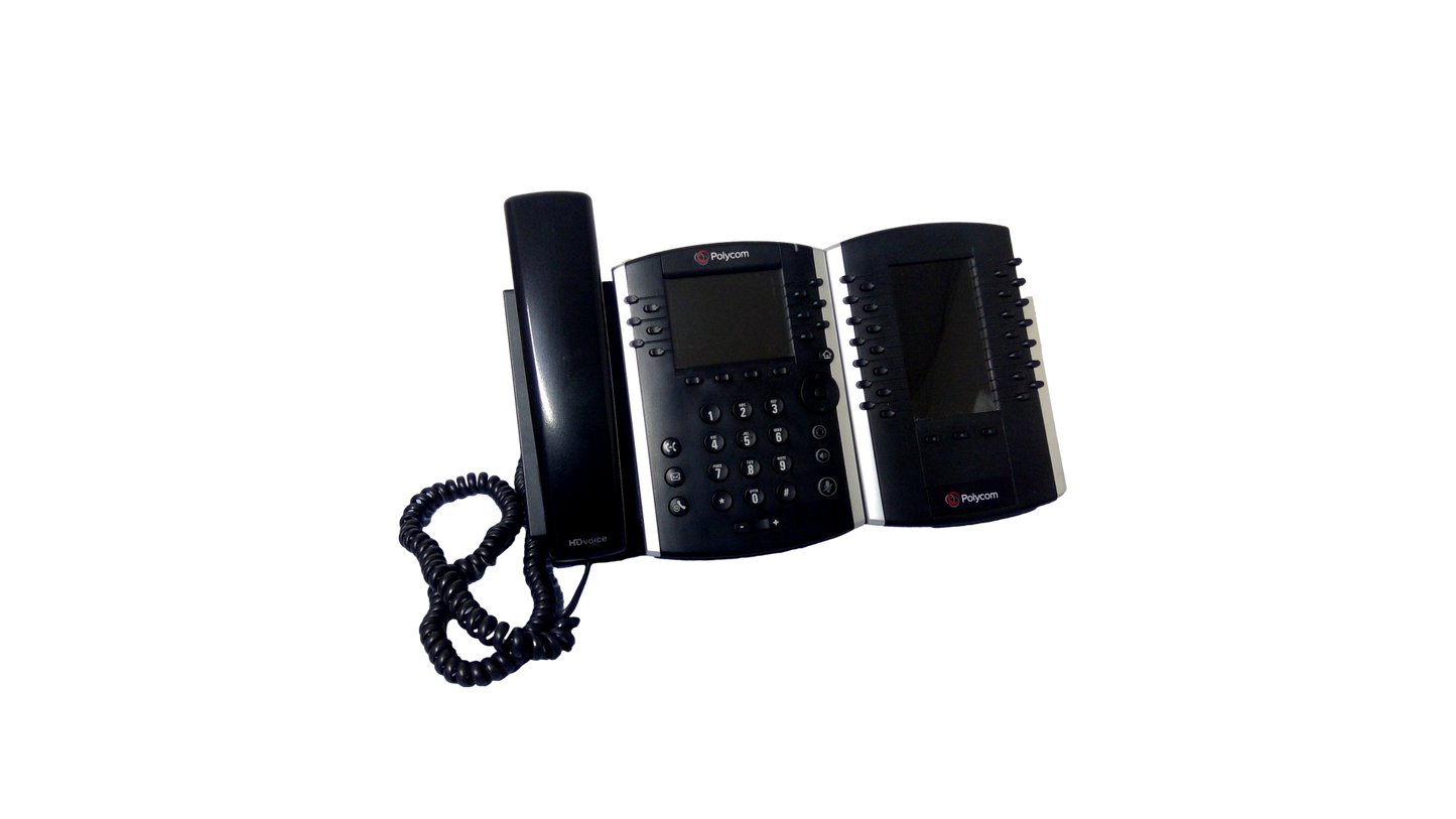 Polycom 2201 Gigabit Telephone with VVX Color Expansion Module 2201-46350-001