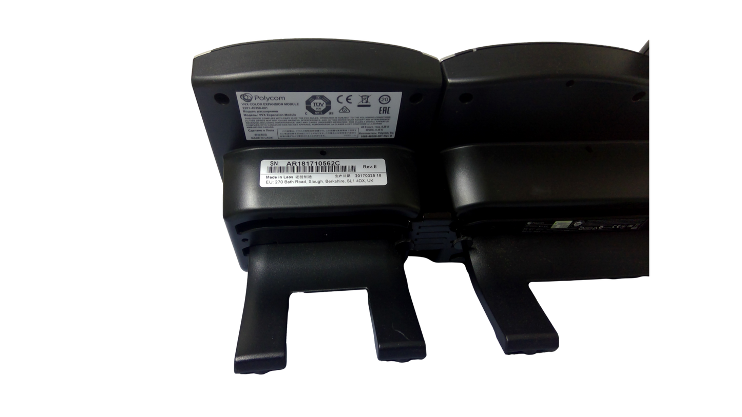 Polycom 2201 Gigabit Telephone with VVX Color Expansion Module 2201-46350-001