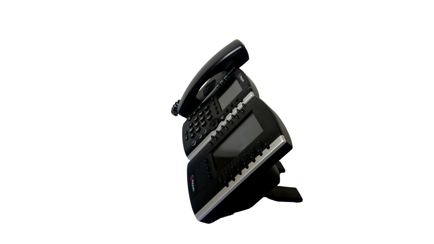 Polycom 2201 Gigabit Telephone with VVX Color Expansion Module 2201-46350-001