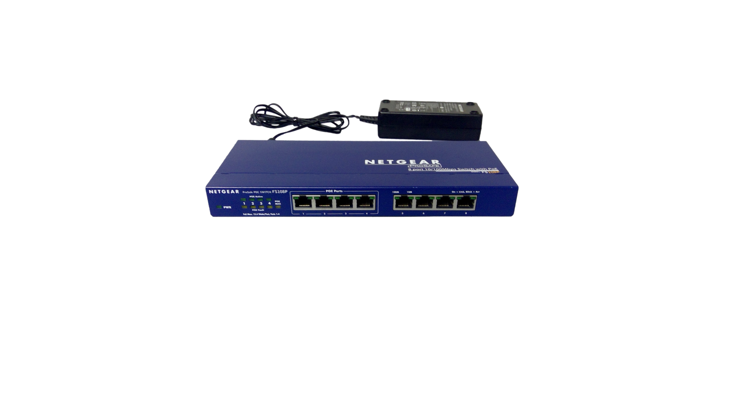 NETGEAR ProSafe 8-Port 10/100 switch W 4 PORT POE (FS108Pv3)
