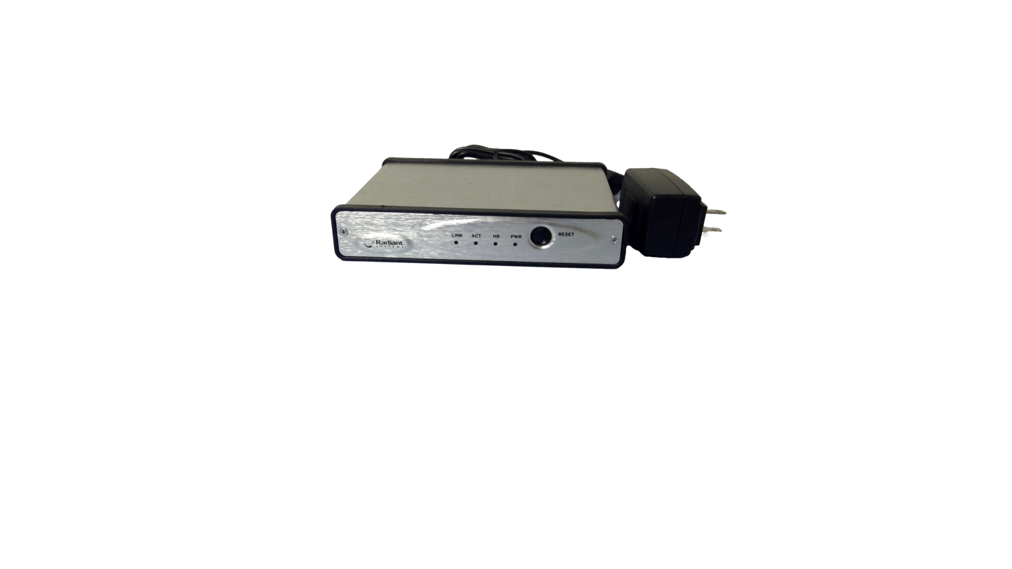 Radiant Systems P823F Stainless Steel Kitchen Display Controller 12V Power Adapter Included