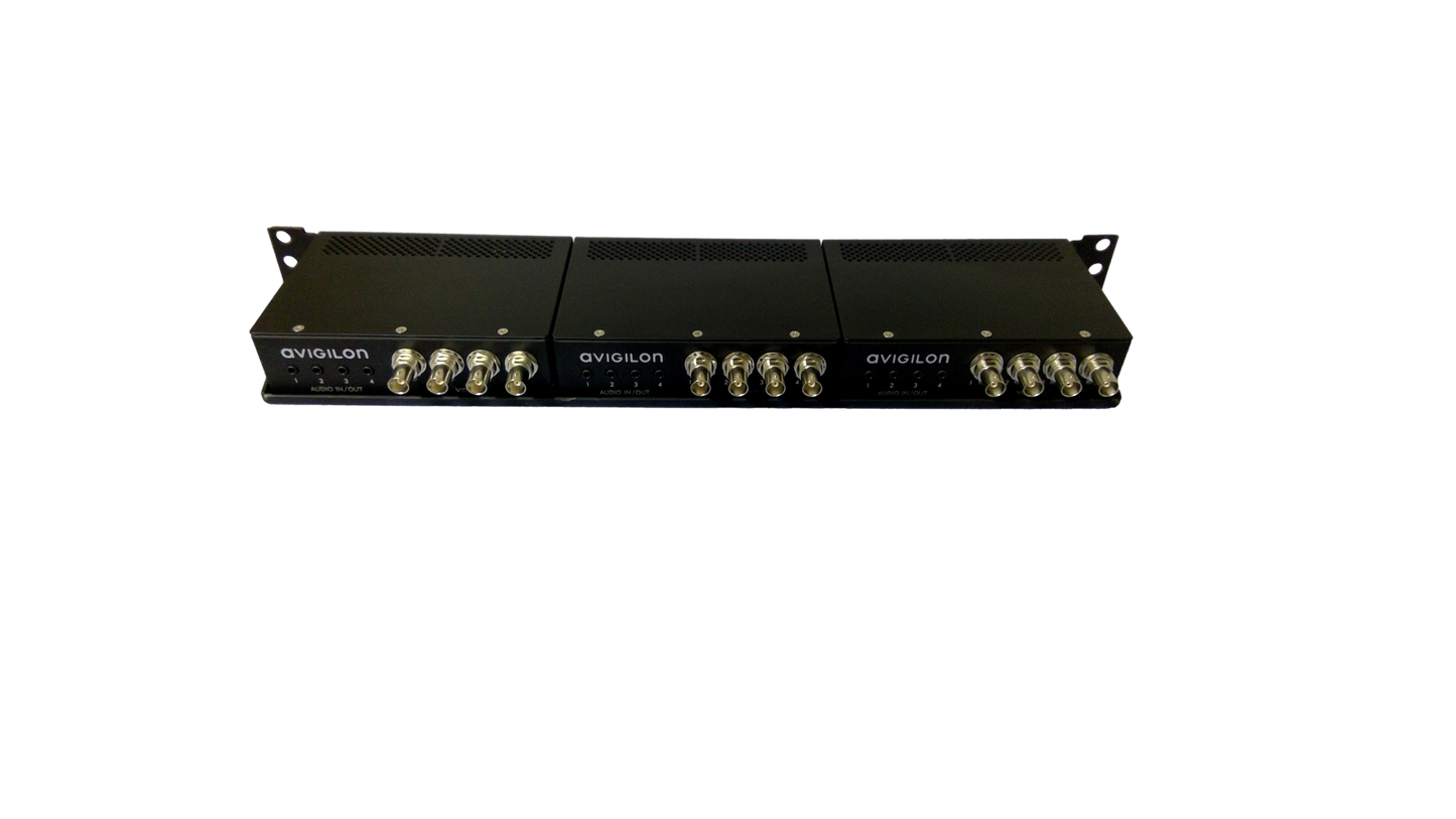 Avigilon Set of 3 Rack Mount ENC-4P-H264 4 Port H.264 Encoder Analog-To-Digital