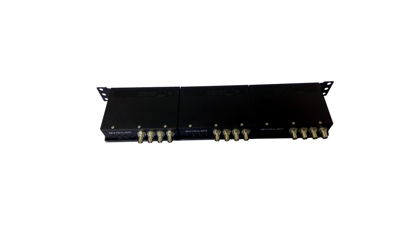 Avigilon Set of 3 Rack Mount ENC-4P-H264 4 Port H.264 Encoder Analog-To-Digital