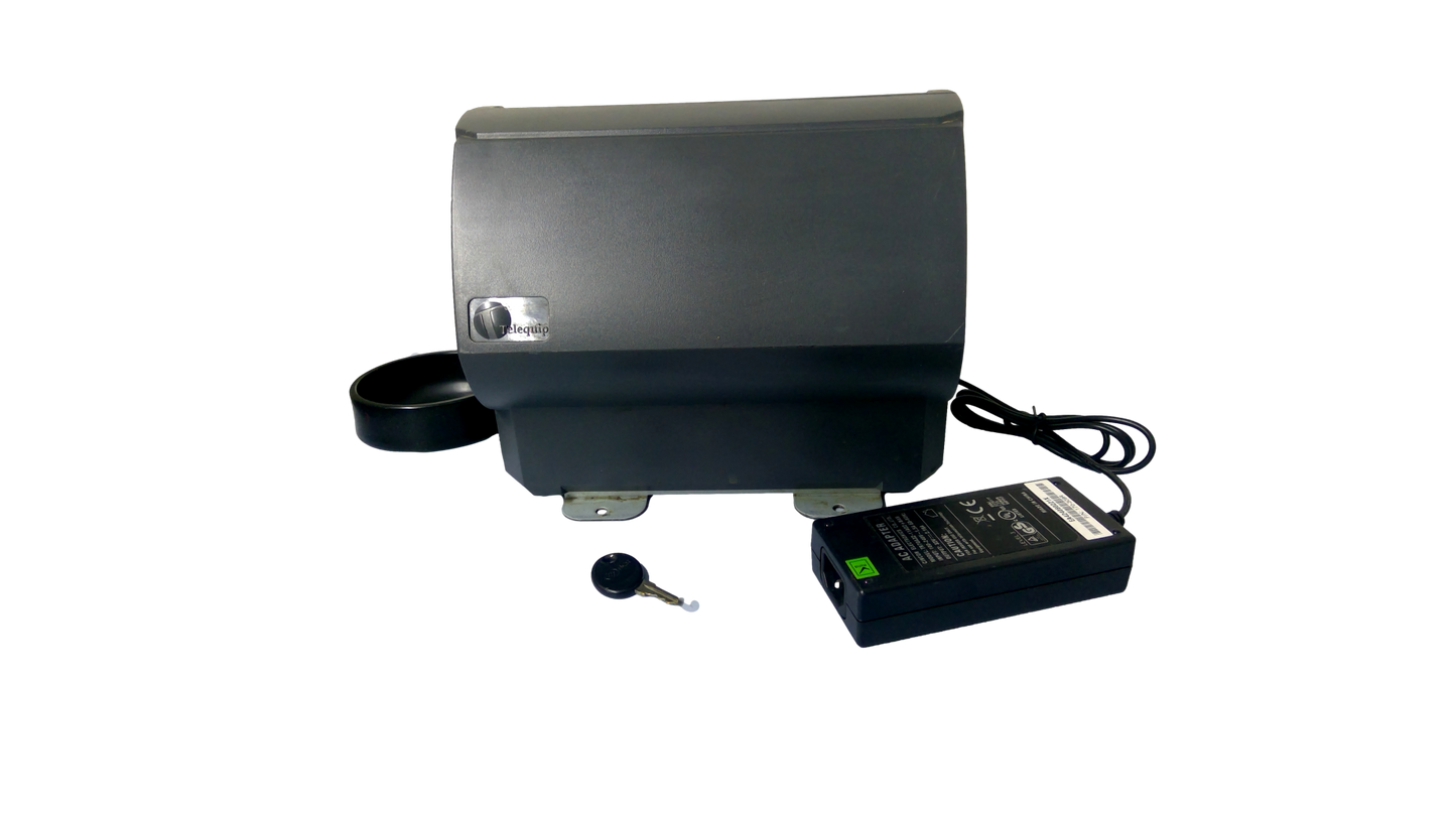 Telequip Corp T-Flex USB RS-232 RJ45 Coin Dispenser Charcoal W power supply