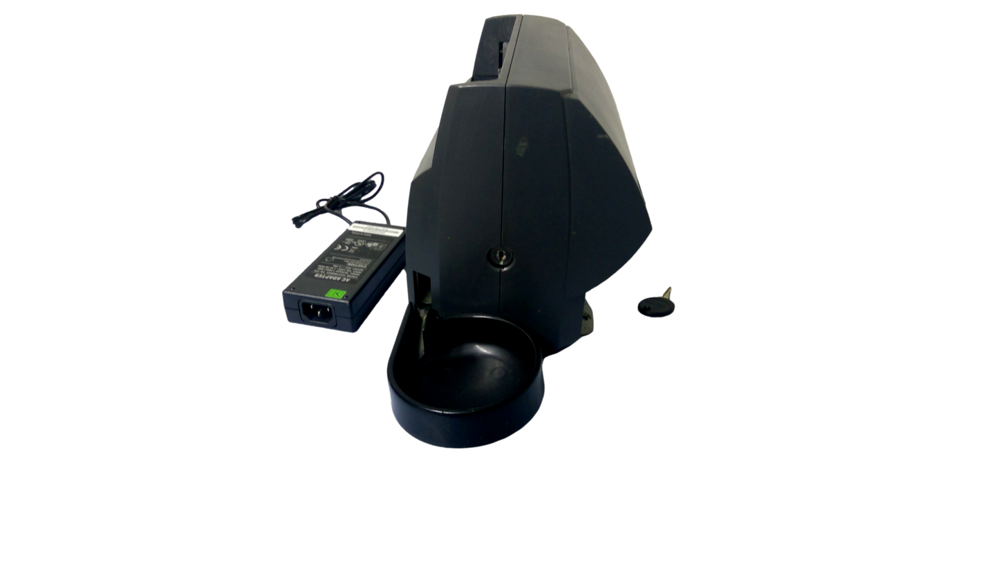 Telequip Corp T-Flex USB RS-232 RJ45 Coin Dispenser Charcoal W power supply