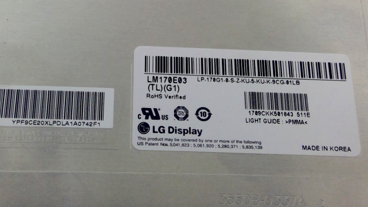 LG DISPLAY LM170E03 (TL)(G1) LCD Display Screen 17-inch