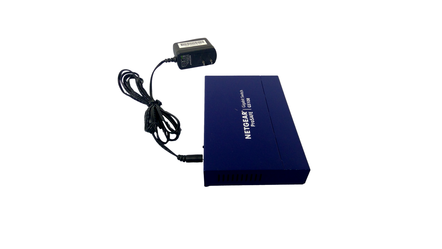 NetGear ProSAFE Gigabit Switch (gs108) 8-Ports External Hub