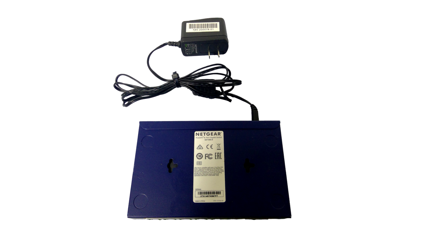 NetGear ProSAFE Gigabit Switch (gs108) 8-Ports External Hub